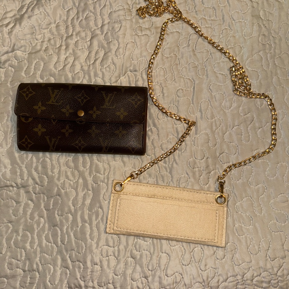 Louis Vuitton wallet with coin zipper